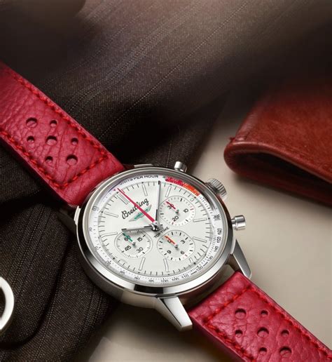 breitling caoutchouc|Breitling leather straps.